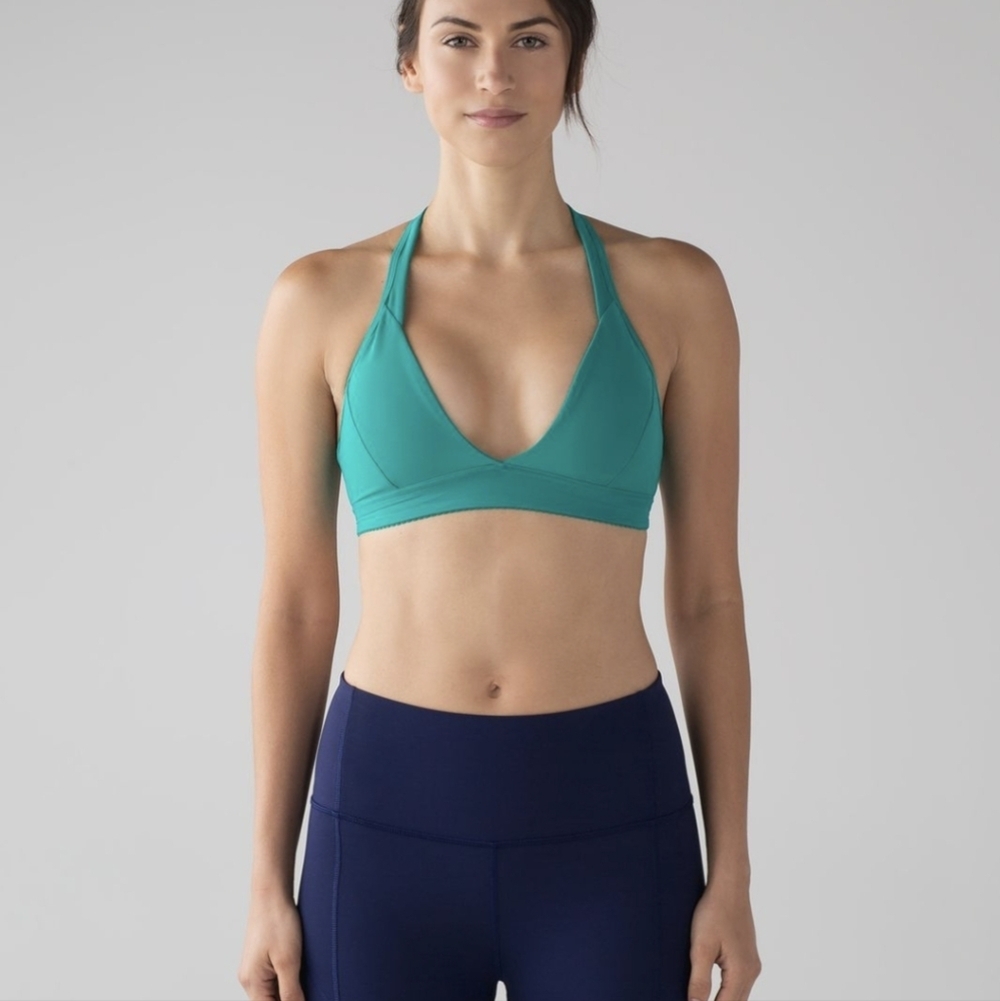Lululemon All Day Breeze Bra Viridian Green Mesh Women's 4 - Picture 4 of 12